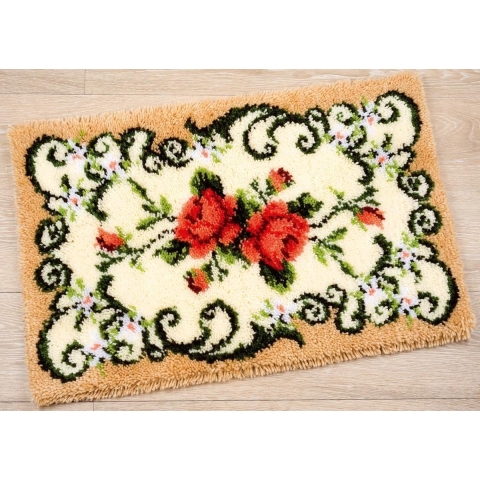 Knooptapijt kit Klassiek met rozen - Vervaco - PN-0021857