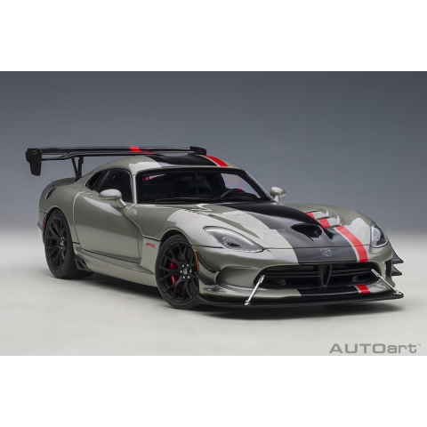 AUTOart 1/18 Dodge Viper ACR - 2017, Billet Silver metallic / black