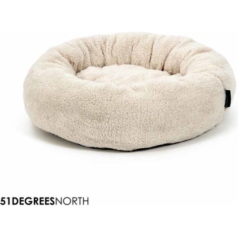 51 Degrees North Cat Donut Sheep Beige/Brown 50x50x17cm