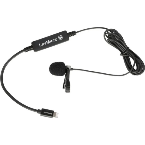Saramonic LavMicro Di is een lavalier microfoon met aansluiting voor IOS voor iphone en ipad, 170mtr kabel