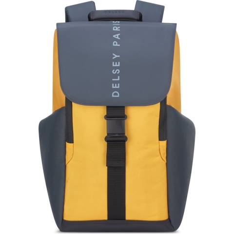 Delsey Securflap Laptop Backpack - Anti Diefstal - 1 Compartment - 15 inch - Yellow