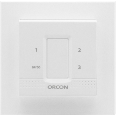 Orcon CO2 inbouw-bedieningssensor 15RF voor ventilatiesysteem 5,5 x 5,5 x 3,5 cm, wit