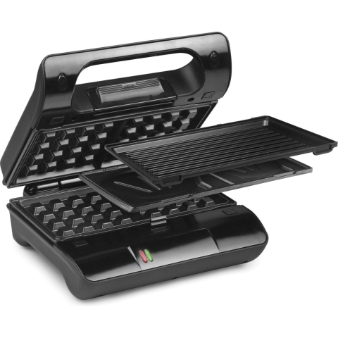 Nova 02.110302.01.001 Multi & Sandwich Grill Compact Pro – 6 verwisselbare platen – RVS – 700 Watt