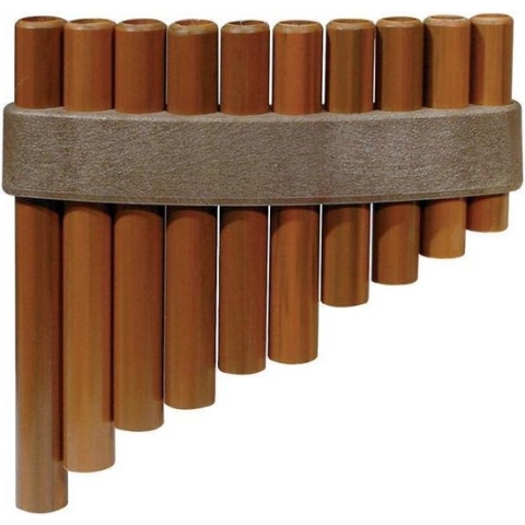 Panfluit, plastic, 10-pijps, C-stemming