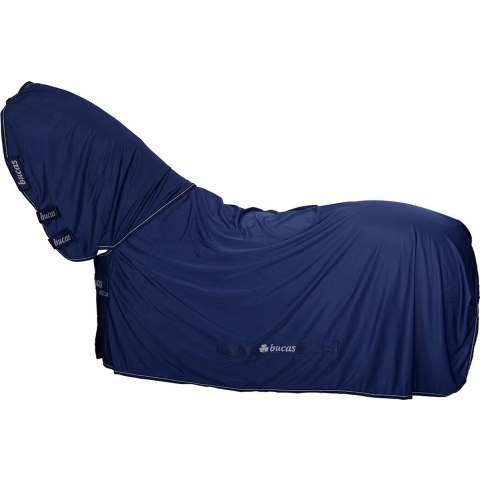 Bucas Deken Power Cooler Full Neck Donkerblauw-zilver - 145/198