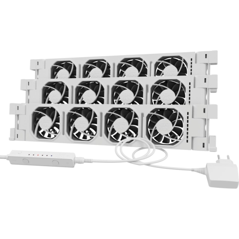 Heatfan 4 Pro - Radiator Ventilator met Smart Bediening - 3 Stuks - Universele Maat - Convector Ventilator Zonder Geluid - Wit