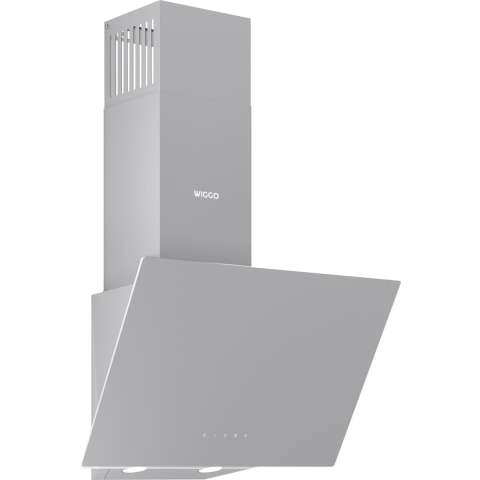 Wiggo WE-E513G(G) - Schuine Afzuigkap - 50 cm - Grijs Glas - LED verlichting - Touch Control
