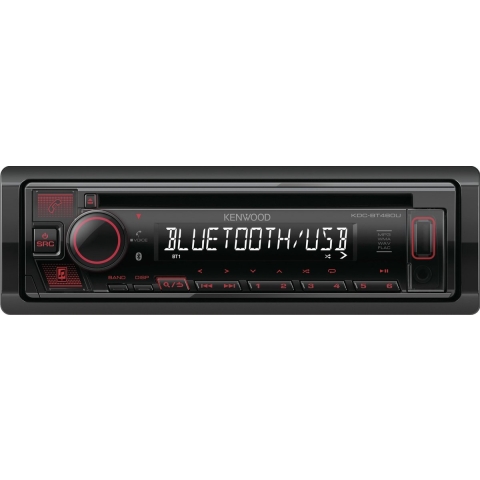 Kenwood KDC-BT460U Radio-CD Speler - Bluetooth - Rood