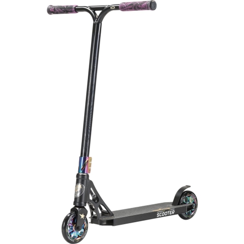 STAR SCOOTER Freestyle Jump alu stuntstep, 120mm Pro Trick Roller, zwart chroom