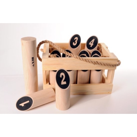 Bex Number Kubb Original In Houten Kist - Rubberhout