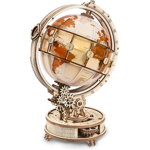 Robotime Lichtgevende Wereldbol ST003 - Houten modelbouwpakket