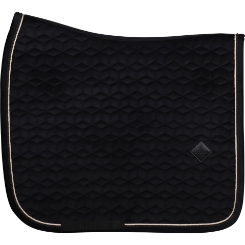 Kentucky Saddle Pad Basic Velvet - Kleur: Black - Optie: Dressuur - Maat: Full