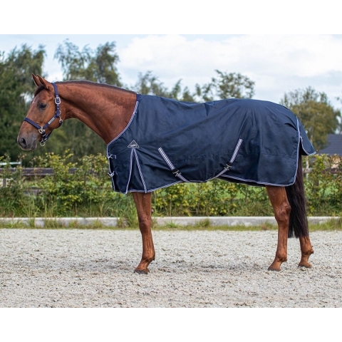 QHP Outdoordeken Turnout Luxe 50gr - maat 135/185 - Navy