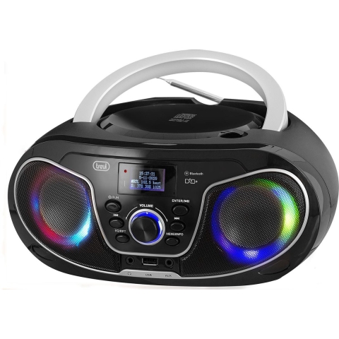 Trevi CMP588 - Draagbare Radio - FM DAB+ Bluetooth AUX-in USB LED-verlichting - Zwart