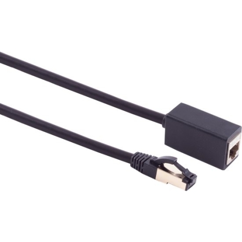 S/FTP CAT8.1 40 Gigabit netwerk verlengkabel / zwart - LSZH - 5 meter