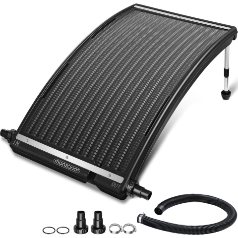 Monzana Zwembadverwarming Solar - 10000 L/h - 32&38mm – Verstelbaar