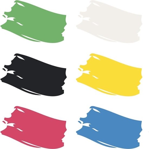 Plus Color Acrylverf - Verf - Color School - Set Primaire Kleuren  6x250 ml