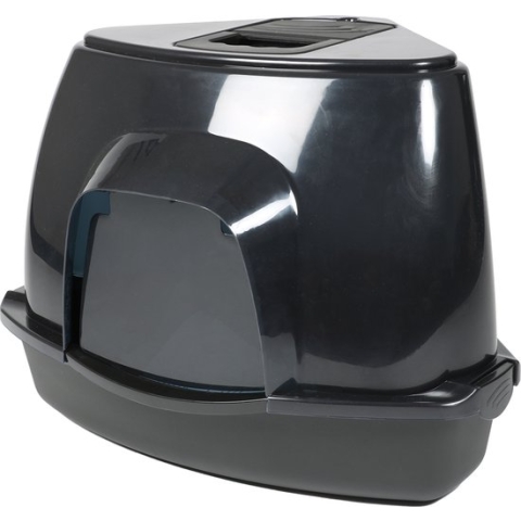 Ebi - Kattenbak - Kat - Cat House Prism 60 M - 38x56x40cm Zwart - 1st