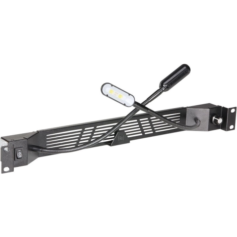 DSIT 19 inch Gooseneck led verlichting + dimmer - wit/blauw - geschikt voor serverkast - patchkast en flightcase