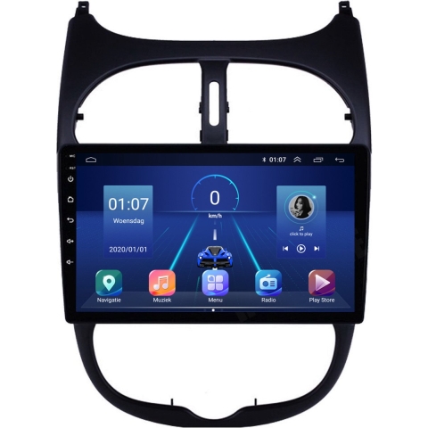 Peugeot 206 Autoradio | 1998 t/m 2009 | CarPlay