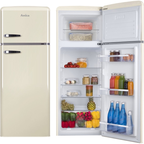 Amica AR7252C - Retro - Koel-vriescombinatie - Crèmekleur