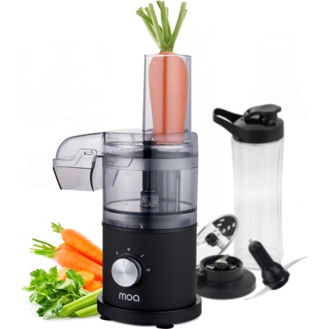 MOA Foodprocessor - Keukenmizer - 5-delig - Compacte Keukenmachine - FP02B - Zwart