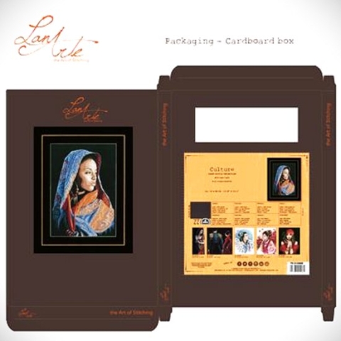 Borduurpakket Afrikaanse Dame - Lanarte