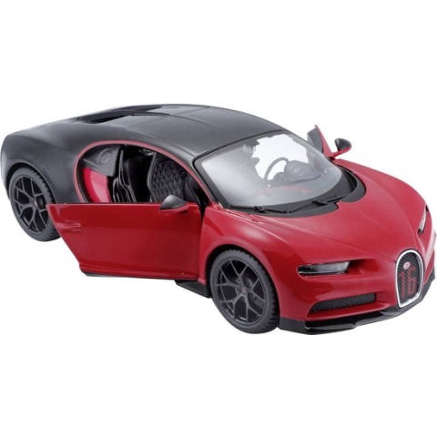 Bugatti Chiron Sport "16" Rood & Zwart 1/18 Burago