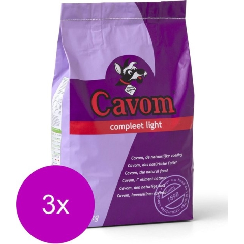 Cavom Compleet Light Rund&Schaap - Hondenvoer - 3 x 5 kg
