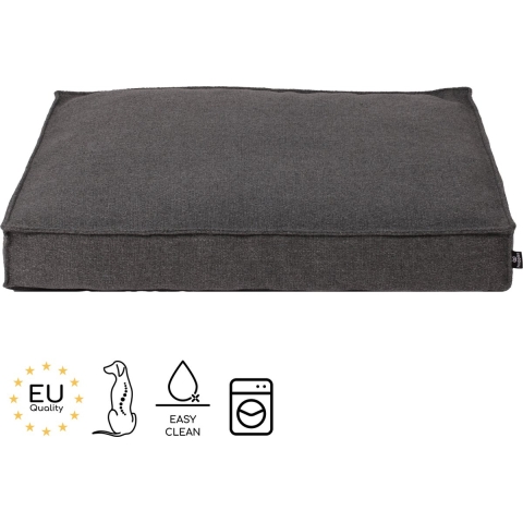 Huggles Hondenkussen Phenix - Design Hondenbed - Comfortabel Luxe - 100cm - L - Grijs