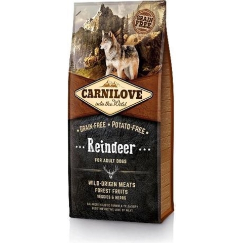 Carnilove reindeer adult - 12 kg - 1 stuks