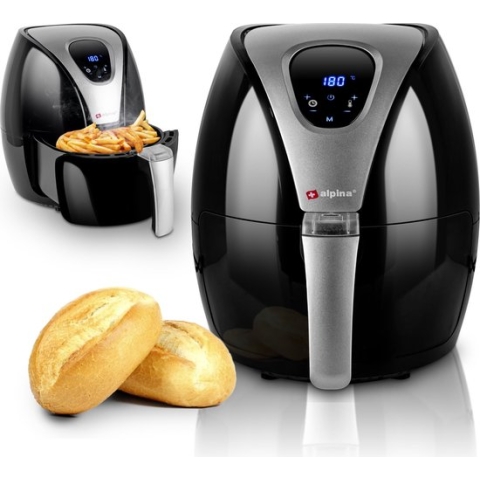 alpina Airfryer - Heteluchtfriteuse - Inhoud 2,4L - Digitaal Display
