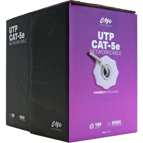 EMhub UTP CAT5e kabel doos rol 100 meter