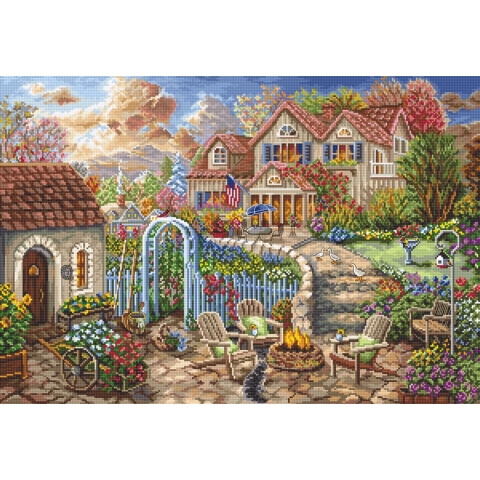 Leti Stitch Backyard Retreat Leti Stitch borduren (pakket) L8026