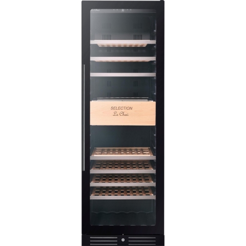 Le Chai PRO LMN1185 - 1 Temperatuur - 118 Flessen  - zwart