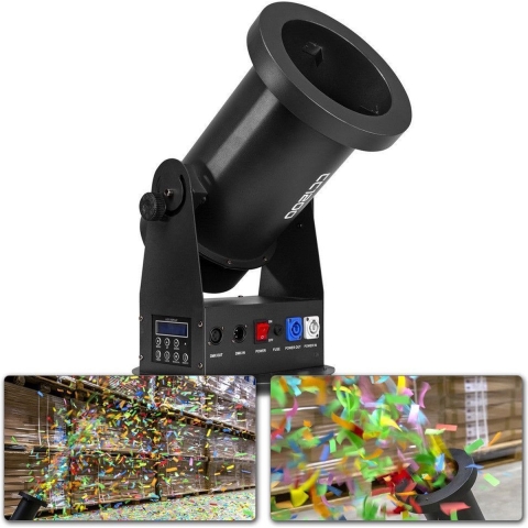 BeamZ CC1200 Confetti launcher met DMX en draadloze afstandsbediening