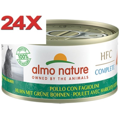 Almo Nature HFC - Kattenvoer - Graanvrij Kip & Erwten - 24x70gr