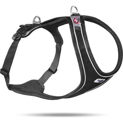 Curli Hondentuig Belka Comfort Magnetisch 58-62 Cm Mesh Zwart
