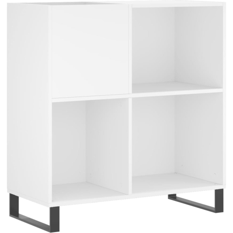 vidaXL-Platenkast-84,5x38x89-cm-bewerkt-hout-wit