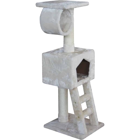Ebi Classic Cat Tree Abigail Krabpaal - Crème - 35 x 35 x 109 cm