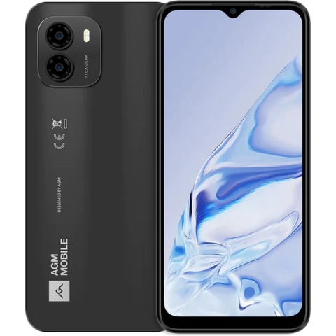 AGM Mobiles - NOTE N1 4G Smartphone 128GB - Android 13 - 50MP - Donker Grijs