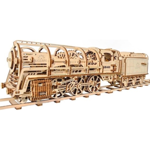 Ugears Houten Modelbouw - Locomotief