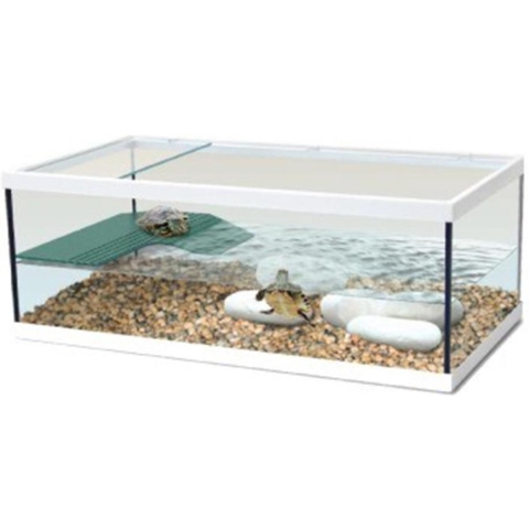 Tortum 55 - Terrarium Waterschildpad - Wit - 55x29x20 cm