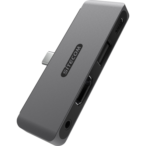 Sitecom - 4 in 1 iPad Multiport hub - Voor alle USB-C iPads - HDMI 2.0 - 60 W Power Delivery