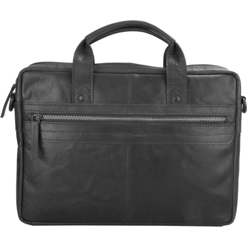 Spikes & Sparrow Mannen Laptoptas / Werktas / Aktetas - Briefcase - Zwart -