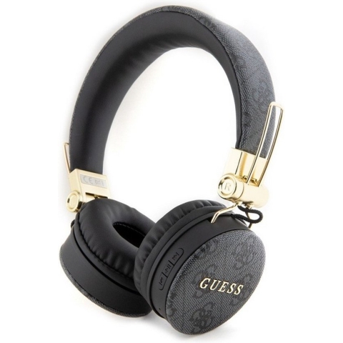 Guess 4G Metal Logo Bluetooth Stereo On-Ear Koptelefoon - Zwart