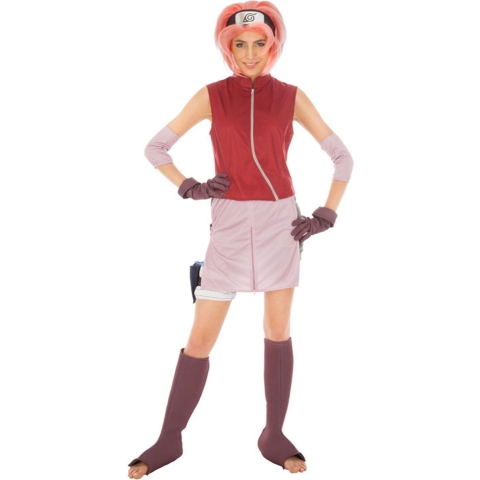 CHAKS - Naruto Sakura Haruno kostuum voor vrouwen - Medium - Volwassenen kostuums