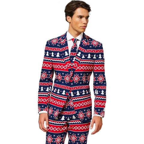 OppoSuits Nordic Noel - Mannen Kostuum - Gekleurd - Kerst - Maat 62