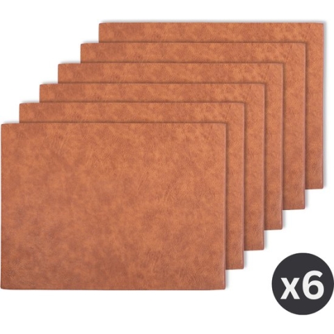 Placemat TROJA, SET/6, 33x45cm, caramel