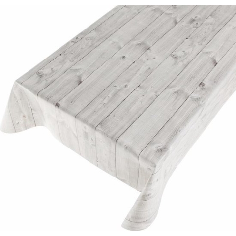 Tafelzeil hout grijs 140 x 550